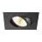 SLV New Tria 68 Spot Aluminium Black Square 11W 700lm 38D - 918-930 Dim To Warm | Cutout 68mm - Best Colour Rendering