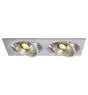 SLV New Tria 2 Spot Aluminium Grey | Suitable for 2x GU10 (AR111) 