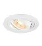 SLV New Tria 75 Spot Aluminium White Round | Cutout 75mm - Suitable for 1x GU10 